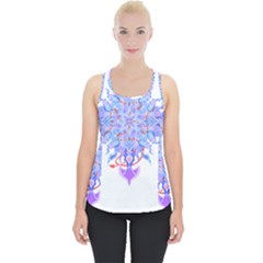 Mandala T- Shirt Fluid Water Mandala T- Shirt Piece Up Tank Top by maxcute