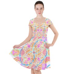 Mandala T- Shirt Tailed Mandala T- Shirt Cap Sleeve Midi Dress by maxcute