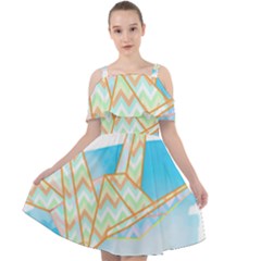 Origami Crane T- Shirt Origami Crane T- Shirt Cut Out Shoulders Chiffon Dress by maxcute