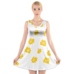 Pattern T- Shirt You Are My Sunshine T- Shirt V-neck Sleeveless Dress by maxcute