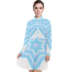 Pop Art T- Shirt Retro Star T- Shirt Long Sleeve Chiffon Shirt Dress by maxcute