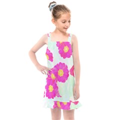 Primrose T- Shirt Pink Primula Primrose Flower Design T- Shirt Kids  Overall Dress by maxcute