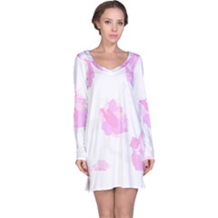 Roses T- Shirt Roses Life Pattern T- Shirt Long Sleeve Nightdress by maxcute