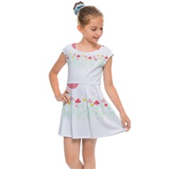 Spring T- Shirt Spring Flowers T- Shirt Kids  Cap Sleeve Dress by maxcute