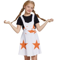 Stars T- Shirt Star Pattern - Orange T- Shirt Kids  Apron Dress by maxcute