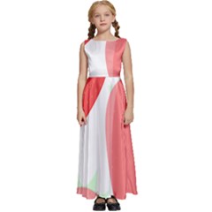 Strawberry T- Shirt Strawberries T- Shirt Kids  Satin Sleeveless Maxi Dress by maxcute