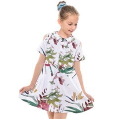 Tropical T- Shirt Tropical Bright Woods T- Shirt Kids  Short Sleeve Shirt Dress by maxcute