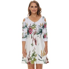 Tropical T- Shirt Tropical Bright Woods T- Shirt Shoulder Cut Out Zip Up Dress by maxcute