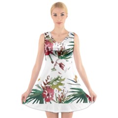 Tropical T- Shirt Tropical Charming Hissing T- Shirt V-neck Sleeveless Dress by maxcute