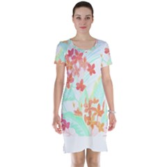 Tropical T- Shirt Tropical Garden Pluriflor T- Shirt Short Sleeve Nightdress by maxcute