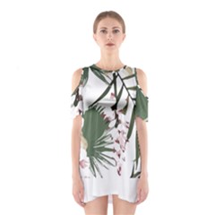 Tropical T- Shirt Tropical Graceful Cauliflory T- Shirt Shoulder Cutout One Piece Dress by maxcute