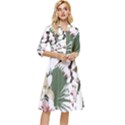 Tropical T- Shirt Tropical Graceful Cauliflory T- Shirt Classy Knee Length Dress View1