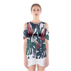 Tropical T- Shirt Tropical Magnificent Tiger T- Shirt Shoulder Cutout One Piece Dress by maxcute