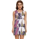 Tropical T- Shirt Tropical Pattern Floriculture T- Shirt Tiered Sleeveless Mini Dress View1