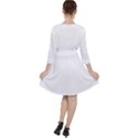 Undulating T- Shirt Undulation T- Shirt Quarter Sleeve Ruffle Waist Dress View2