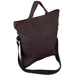 Mahogany Muse Fold Over Handle Tote Bag by HWDesign