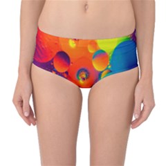 Colorfull Pattern Mid-waist Bikini Bottoms by artworkshop