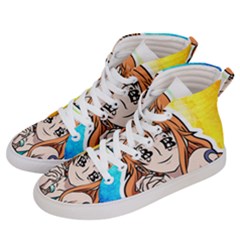 Nami Lovers Money Men s Hi-top Skate Sneakers by designmarketalsprey31