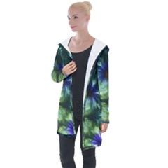 Fractalflowers Longline Hooded Cardigan by Sparkle