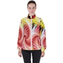 Fractalflowers Women s High Neck Windbreaker View1