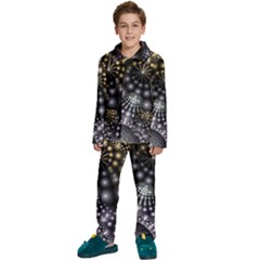 Digitalart Balls Kids  Long Sleeve Velvet Pajamas Set by Sparkle