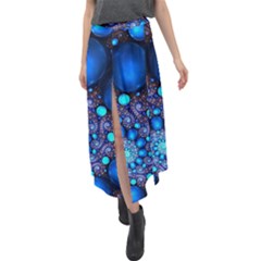 Digitalart Balls Velour Split Maxi Skirt by Sparkle