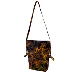 Digitalartflower Folding Shoulder Bag by Sparkle