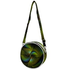 Digitalart  Waves Crossbody Circle Bag by Sparkle