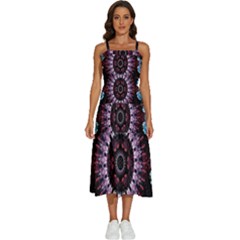 Digitalart Kaleidoscope Sleeveless Shoulder Straps Boho Dress by Sparkle