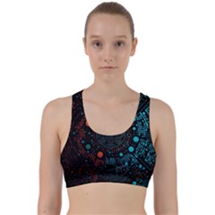 Big Data Abstract Abstract Background Back Weave Sports Bra by Pakemis