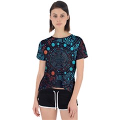 Big Data Abstract Abstract Background Open Back Sport Tee by Pakemis