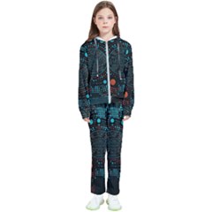 Big Data Abstract Abstract Background Kids  Tracksuit by Pakemis