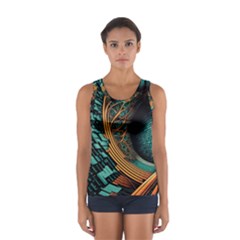 Big Data Abstract Abstract Background Backgrounds Sport Tank Top  by Pakemis