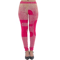 Pink Background Grunge Texture Lightweight Velour Leggings by Ravend