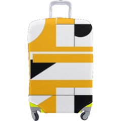 Design Pattern Yellow Background Art Luggage Cover (large) by Jancukart