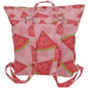 Background Watermelon Pattern Fruit Food Sweet Buckle Up Backpack View3