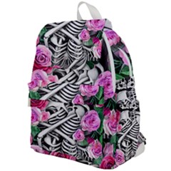 Floral Skeletons Top Flap Backpack by GardenOfOphir