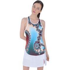 Fractal Spiral Art Math Abstract Racer Back Mesh Tank Top by Ravend