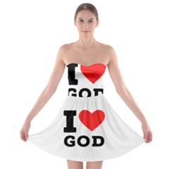 I Love God Strapless Bra Top Dress by ilovewhateva