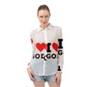 I love god Long Sleeve Chiffon Shirt View1