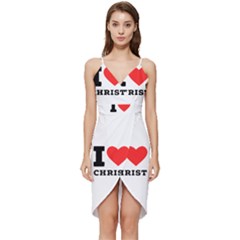 I Love Christ Wrap Frill Dress by ilovewhateva