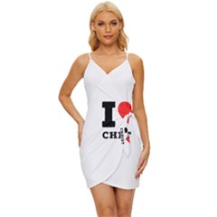 I Love Christ Wrap Tie Front Dress by ilovewhateva