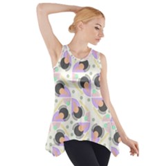 Pattern Pastel Drawing Art Side Drop Tank Tunic by Uceng