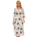 Pattern Pastel Drawing Art Midsummer Wrap Dress View1