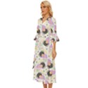 Pattern Pastel Drawing Art Midsummer Wrap Dress View2