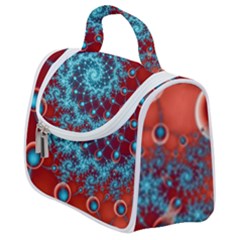 Fractal Pattern Background Satchel Handbag by Uceng