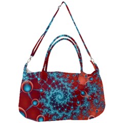 Fractal Pattern Background Removal Strap Handbag by Uceng