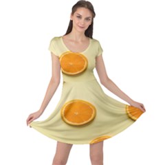 Fruite Orange Cap Sleeve Dress by artworkshop