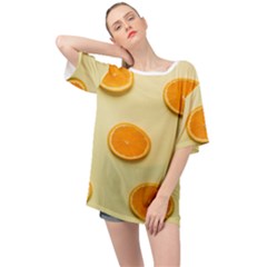 Fruite Orange Oversized Chiffon Top by artworkshop