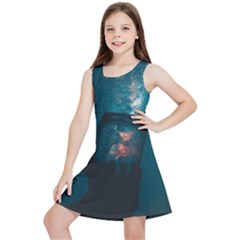 Swimming  Kids  Lightweight Sleeveless Dress by artworkshop